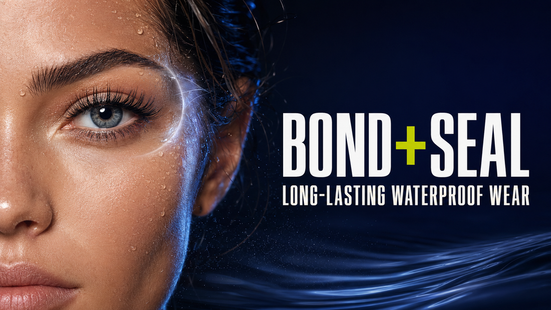 Lash bond and seal application for long-lasting cluster lashes