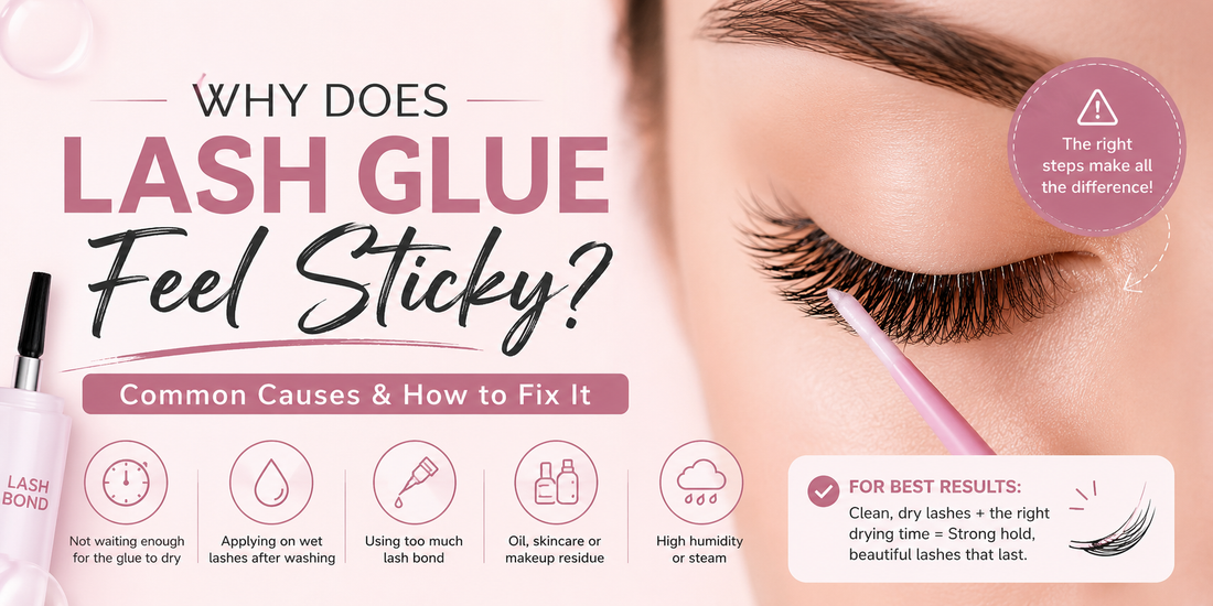 Why Does Lash Glue Feel Sticky? Common Causes and How to Fix It