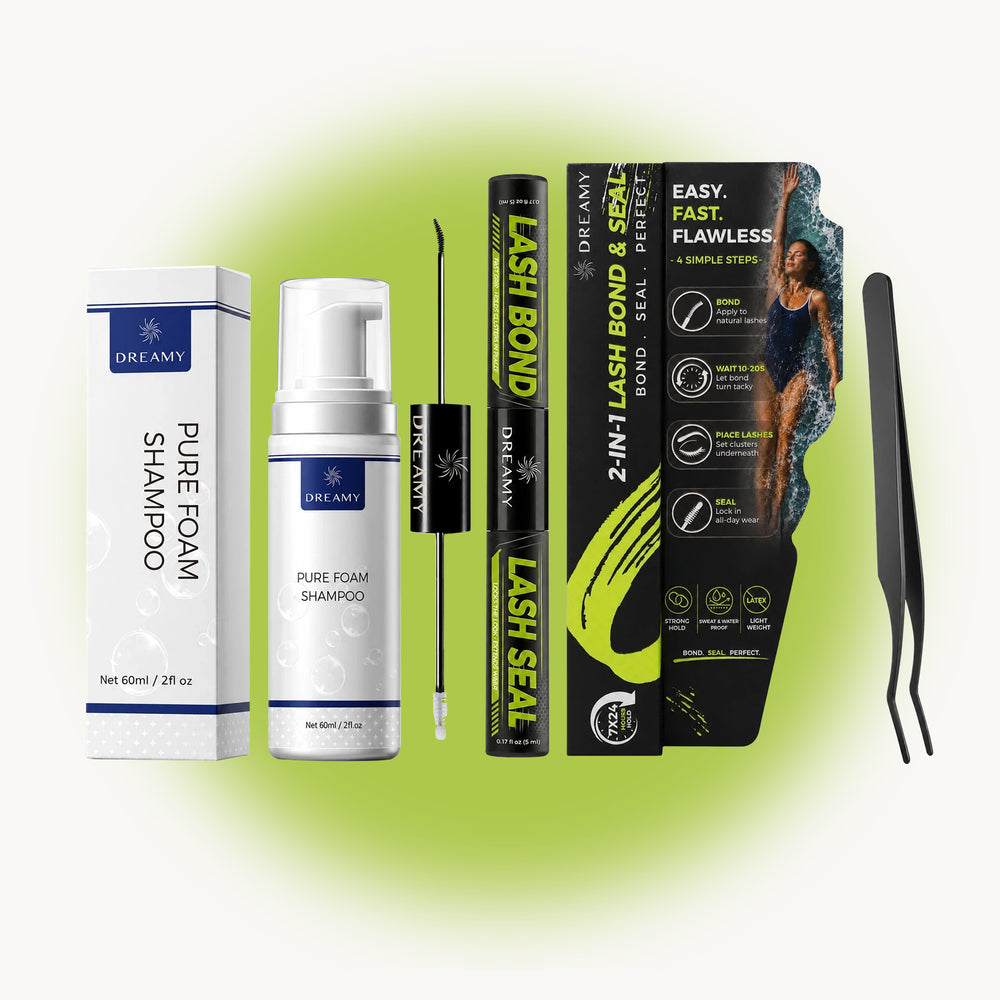 Basic - Sports Black Lash Bond Complete Care Kit — 基础款运动黑色睫毛胶全流程护理套装