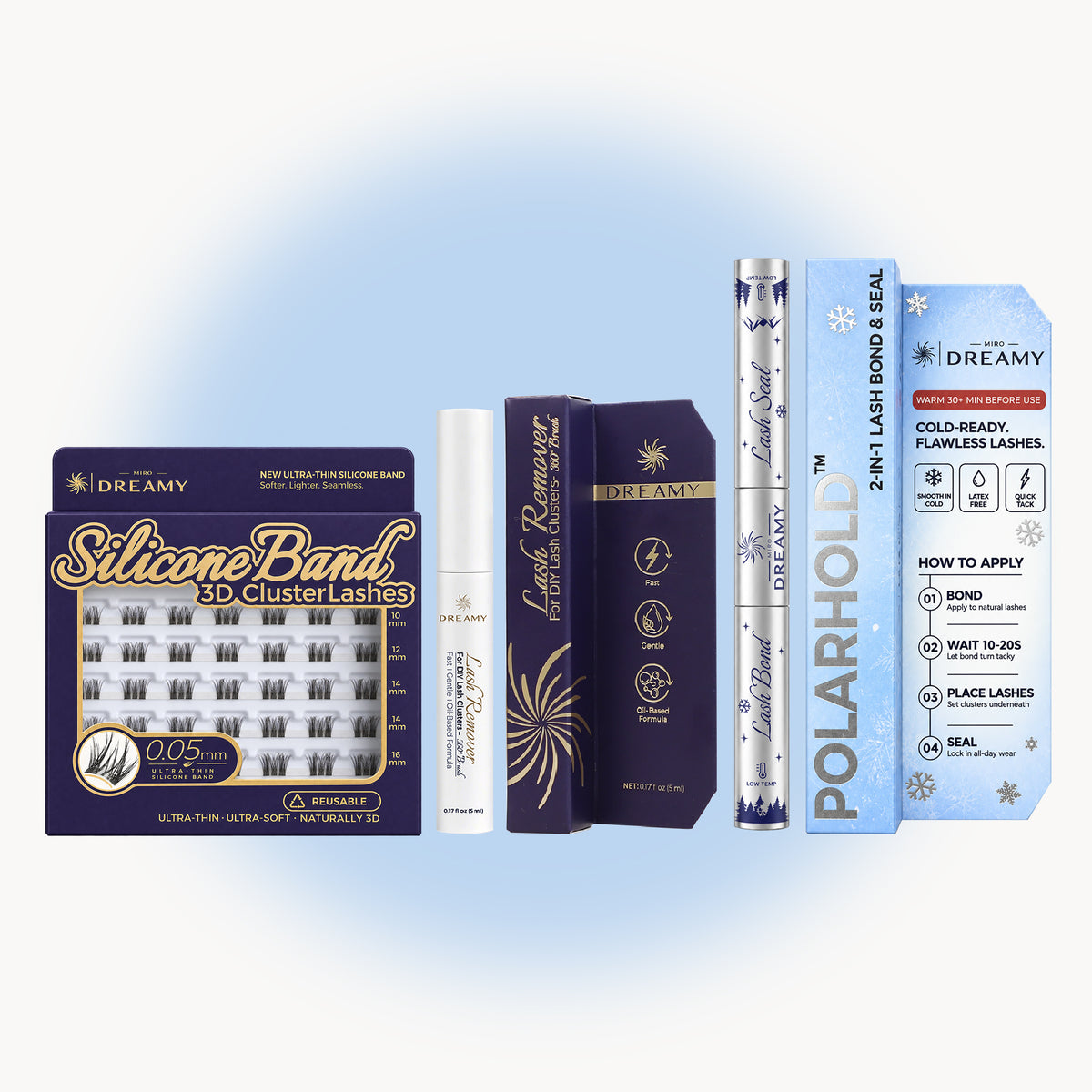 Pampas Lashes + POLARHOLD Bond + Remover