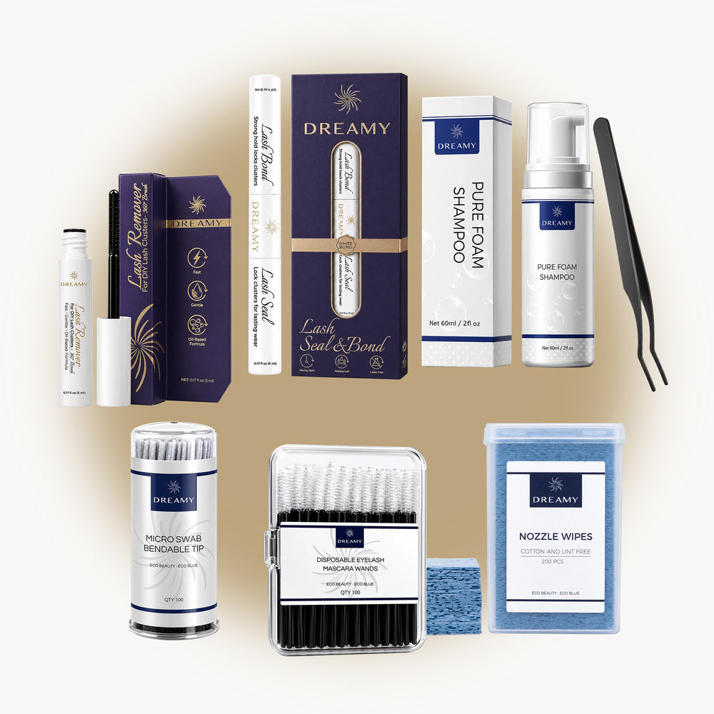 Deluxe - Daily White Lash Bond Complete Care Kit — 豪华款日常白色睫毛胶全流程护理套装