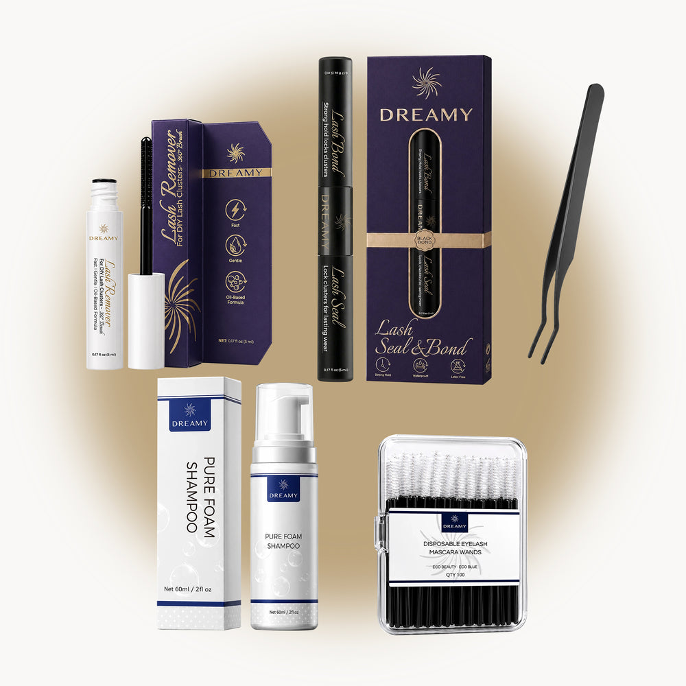 Plus - Daily Black Lash Bond Complete Care Kit — 进阶款日常黑色睫毛胶全流程护理套装