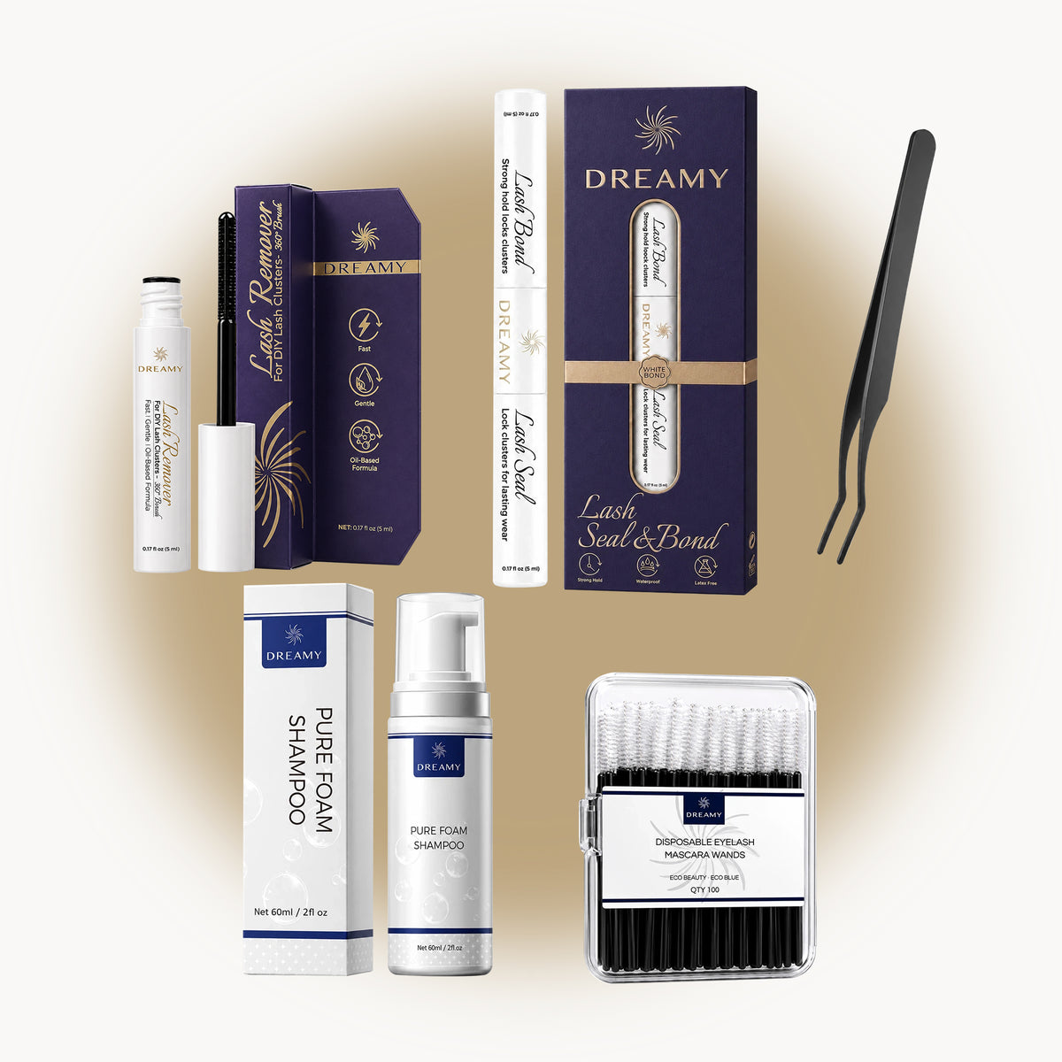 Plus - Daily White Lash Bond Complete Care Kit — 进阶款日常白色睫毛胶全流程护理套装