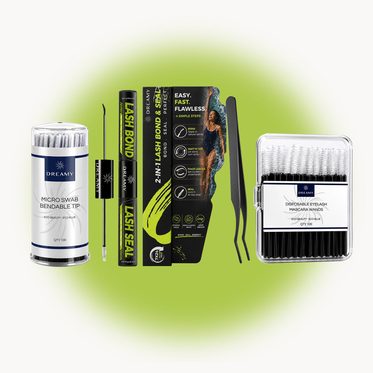 Plus - Sports Black Lash Bond Tool Kit — 进阶款运动黑色睫毛胶工具套装