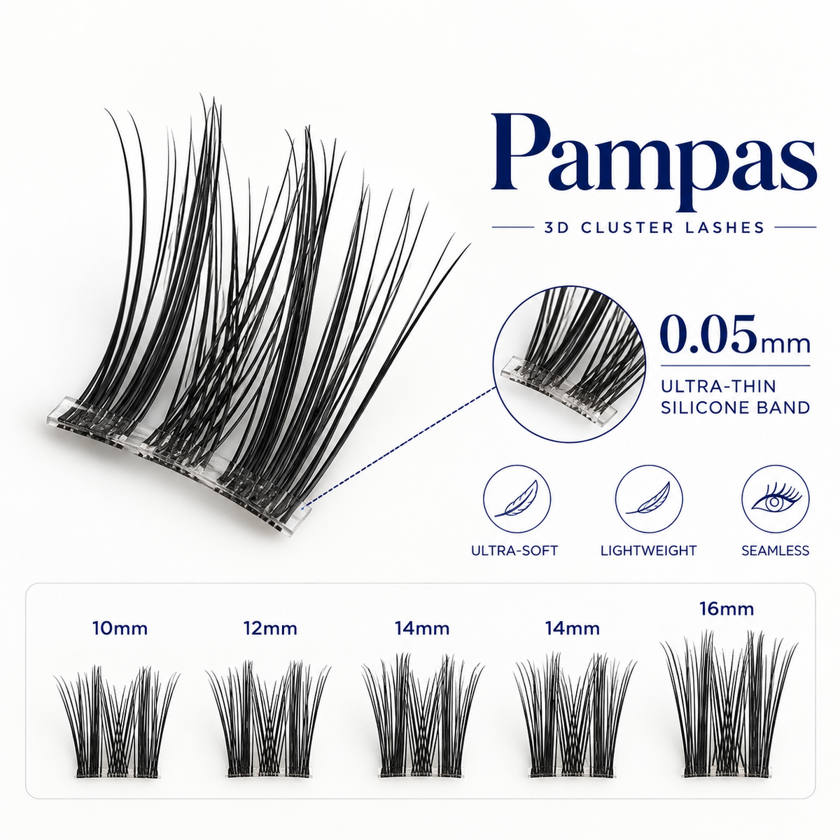 Pampas 3D Cluster Lashes style image 3