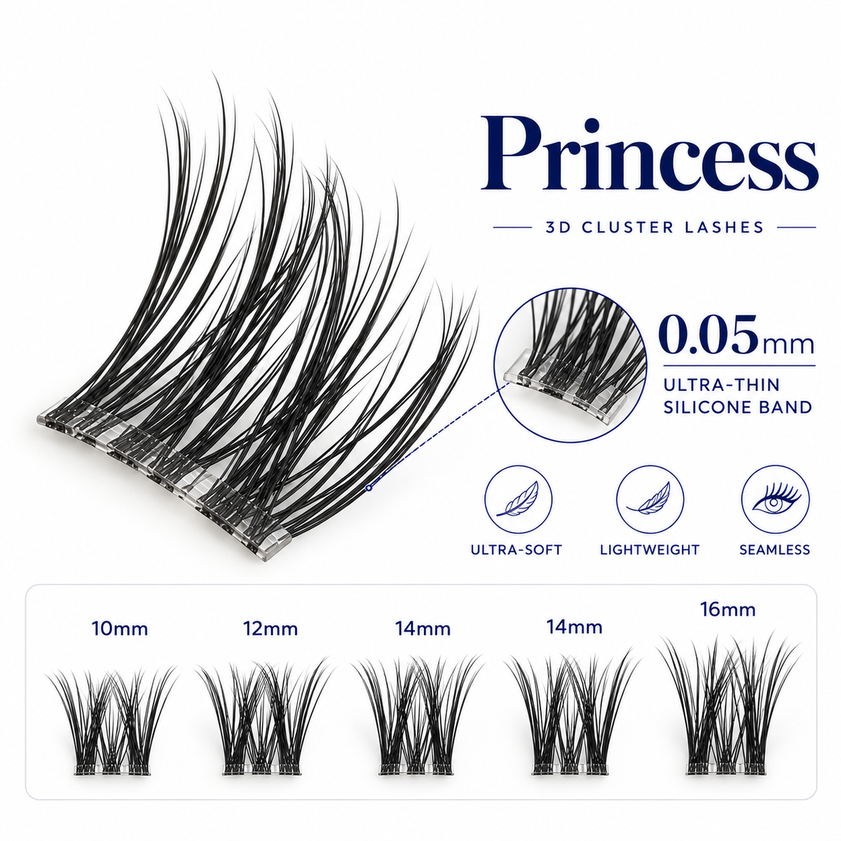 Princess 3D Cluster Lashes style image 3