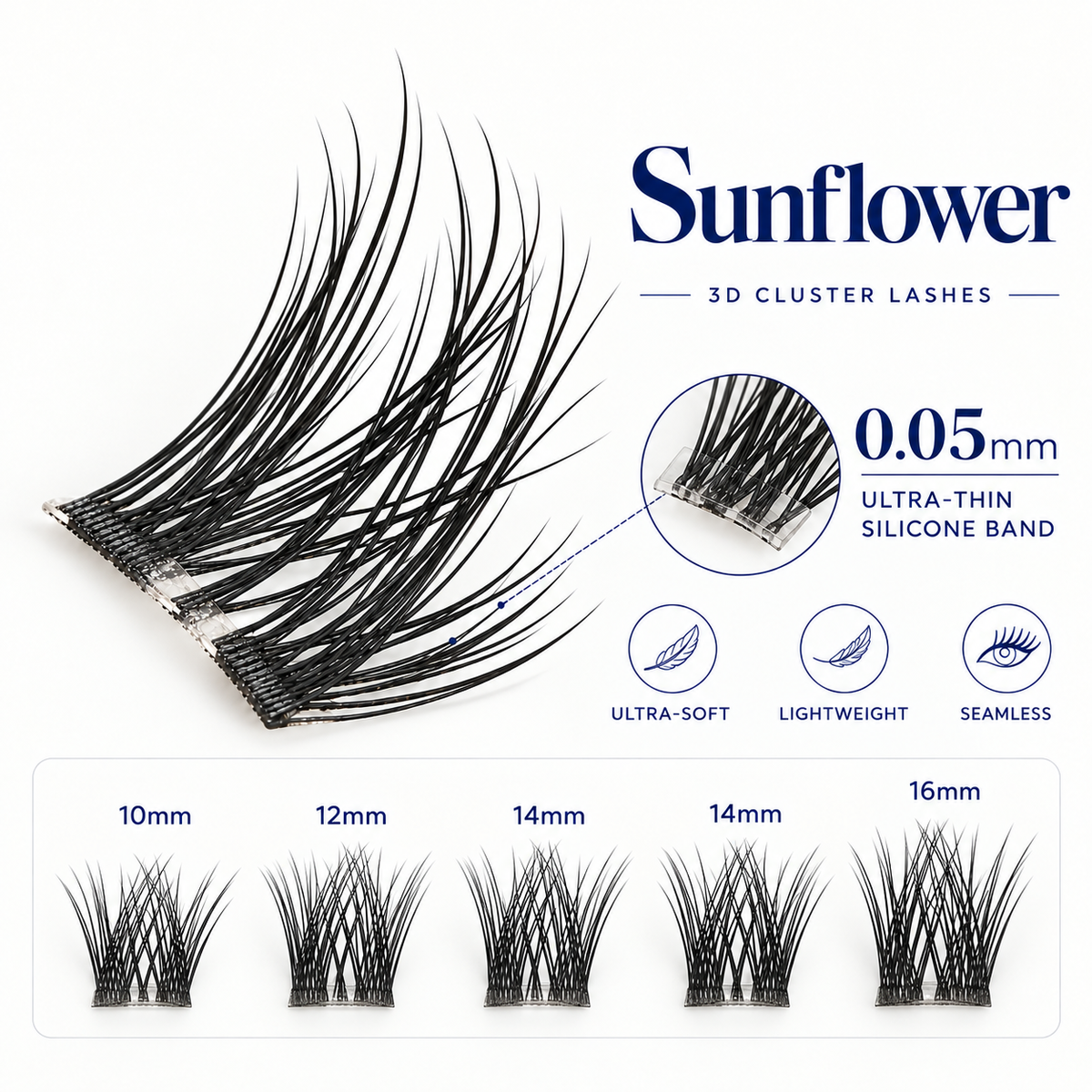 Sunflower 3D Cluster Lashes style image 2